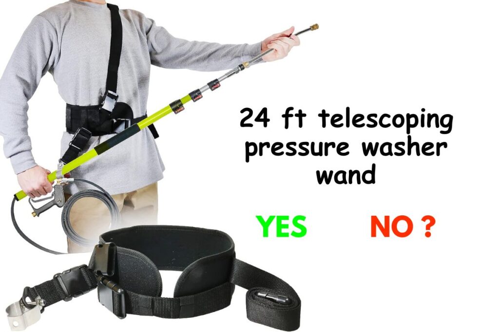 The Ultimate 24 ft telescoping pressure washer wand Durable, and